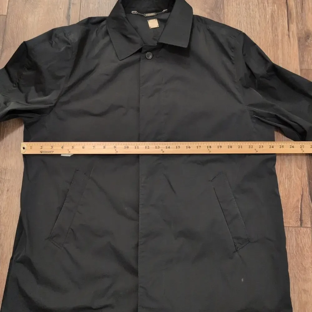 Drizzle Men's XL Trench Coat Rain Coat Outdoors‎ Matrix Black